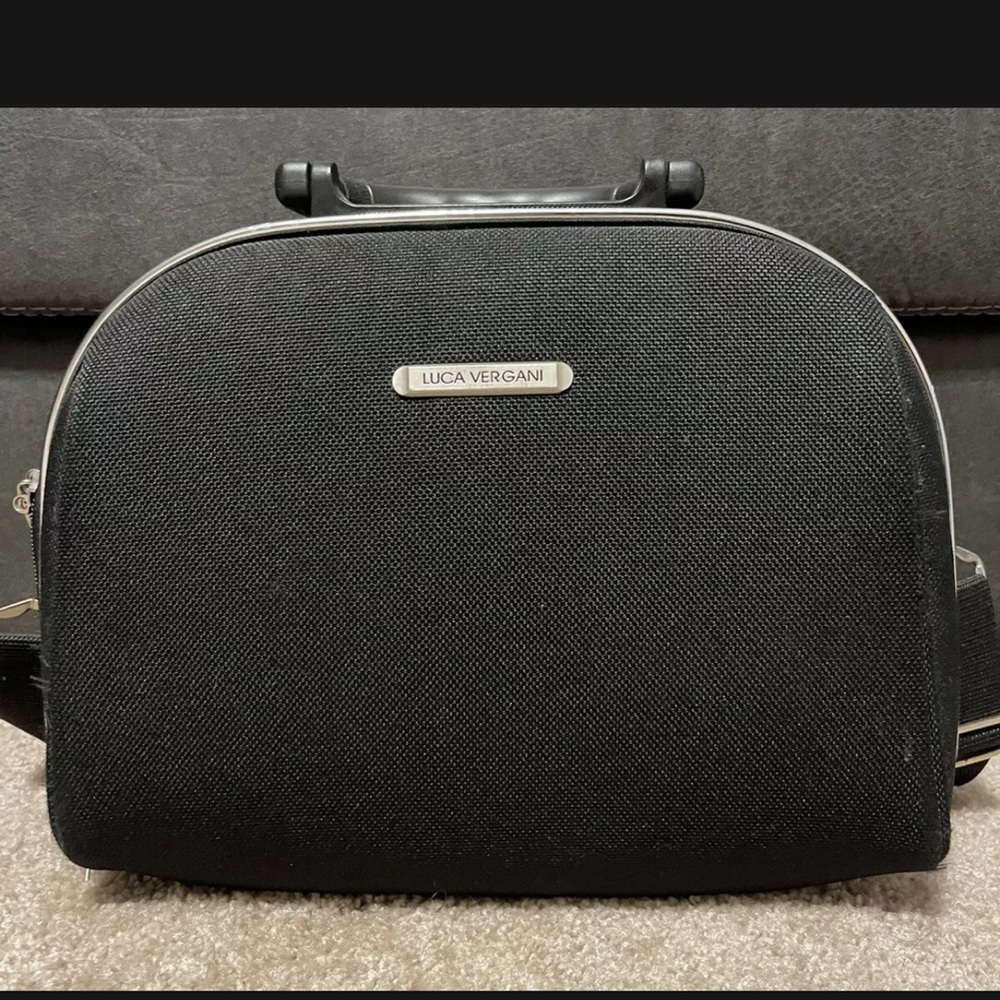 Luca Vergani Make-Up Cosmetic Case Travel Bag Luggage Black Great Condition